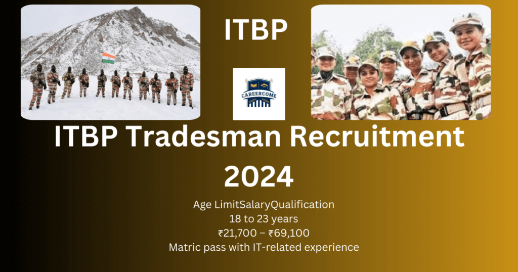 ITBP Tradesman Recruitment 2024